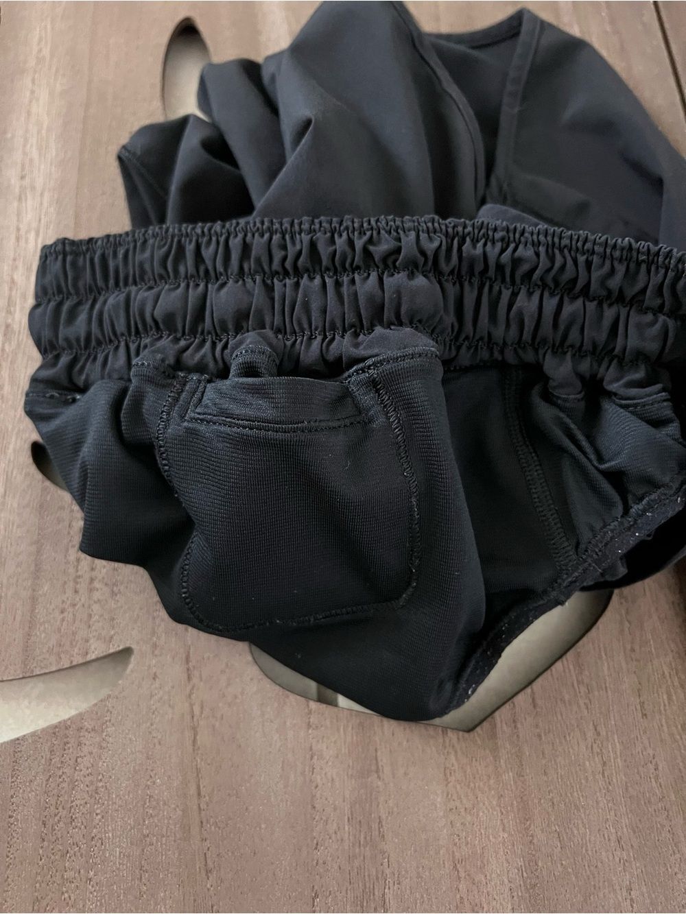 lululemon athletica Black Athletic Running Shorts with Elastic Waist - Picture 4 of 7